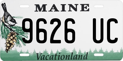ME license plate 9626UC