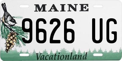 ME license plate 9626UG