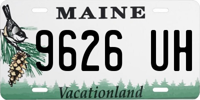 ME license plate 9626UH