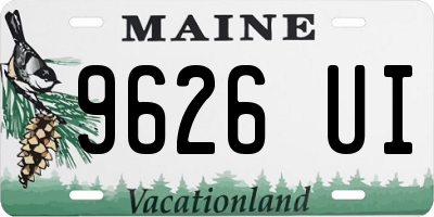 ME license plate 9626UI