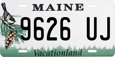 ME license plate 9626UJ