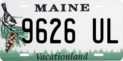 ME license plate 9626UL