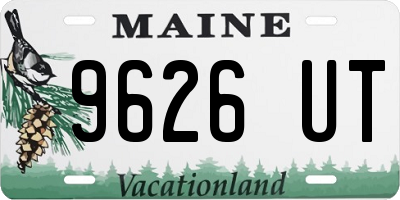 ME license plate 9626UT