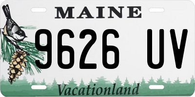 ME license plate 9626UV
