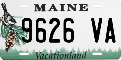 ME license plate 9626VA