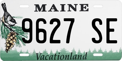 ME license plate 9627SE
