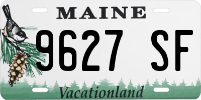 ME license plate 9627SF