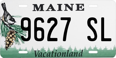 ME license plate 9627SL