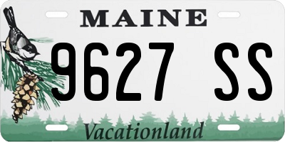 ME license plate 9627SS