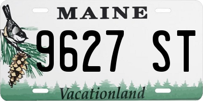 ME license plate 9627ST