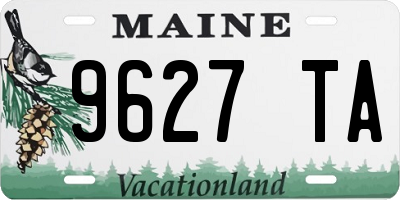 ME license plate 9627TA