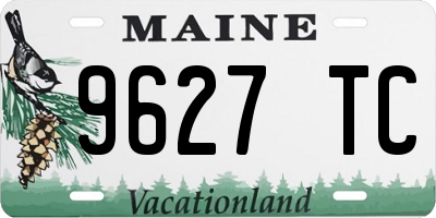ME license plate 9627TC