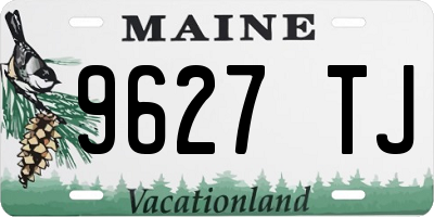 ME license plate 9627TJ