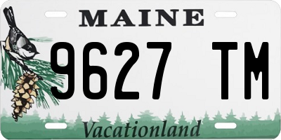 ME license plate 9627TM