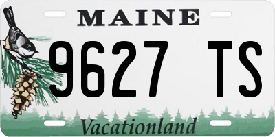 ME license plate 9627TS
