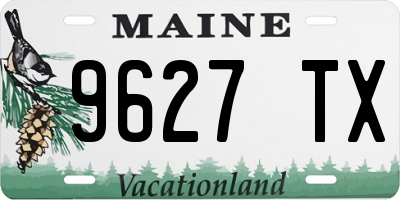 ME license plate 9627TX