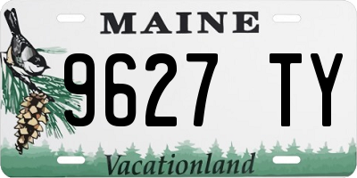 ME license plate 9627TY