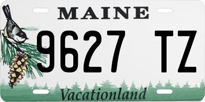 ME license plate 9627TZ