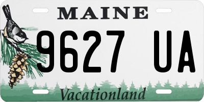 ME license plate 9627UA