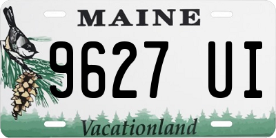 ME license plate 9627UI