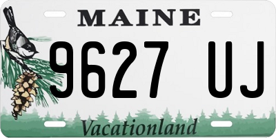 ME license plate 9627UJ