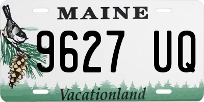 ME license plate 9627UQ