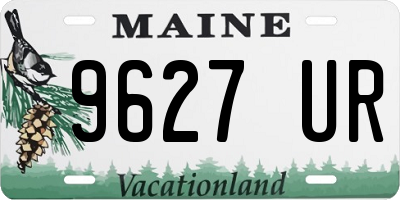ME license plate 9627UR