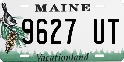 ME license plate 9627UT