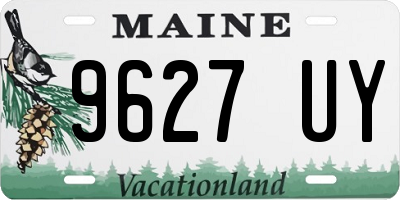 ME license plate 9627UY