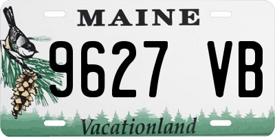 ME license plate 9627VB