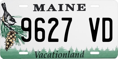 ME license plate 9627VD