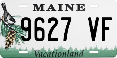 ME license plate 9627VF