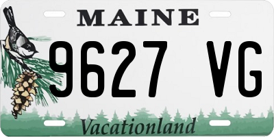 ME license plate 9627VG