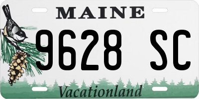 ME license plate 9628SC