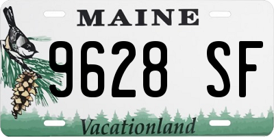 ME license plate 9628SF