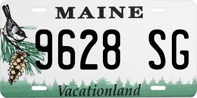 ME license plate 9628SG
