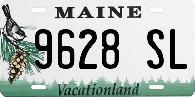 ME license plate 9628SL