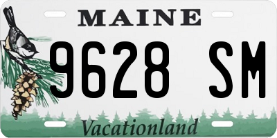 ME license plate 9628SM