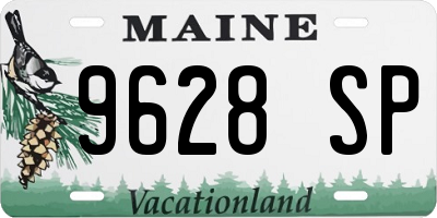 ME license plate 9628SP
