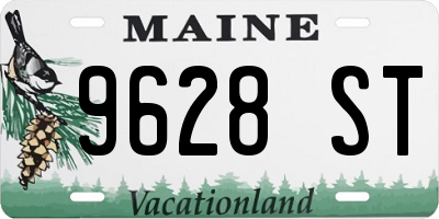 ME license plate 9628ST