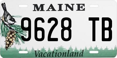 ME license plate 9628TB