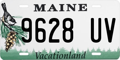 ME license plate 9628UV