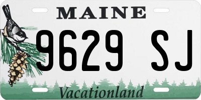ME license plate 9629SJ