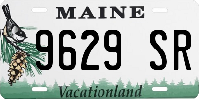 ME license plate 9629SR