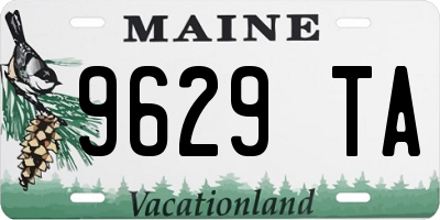 ME license plate 9629TA