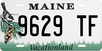 ME license plate 9629TF