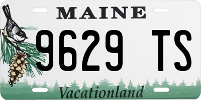 ME license plate 9629TS