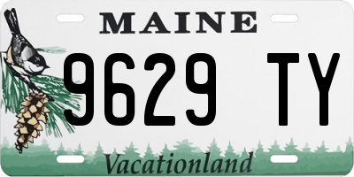 ME license plate 9629TY