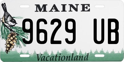 ME license plate 9629UB