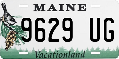 ME license plate 9629UG